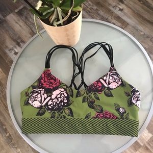 Floral Print Lorna Jane Sports Bra - Size Small